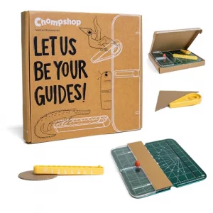 Accessory Set for ChompSaw | (ChompSaw Not Included) | Fence, Circle-Cutting Tool & Angle Guide | Precision Attachments for Cardboard Crafting & STEM