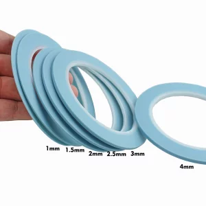 JINBING Mix 6Rolls High Temperature Vinyl Fine Line Fineline Masking Tape Automotive Car Auto Paint 1mm 1.5mm 2mm 2.5mm 3mm 4mm