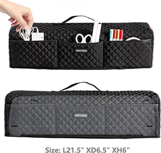 AMOIGEE Padded Dust Cover Compatible with Cricut Maker 4, Explore 4, Cricut Maker, Maker 3, Explore 3, Explore Air 2, Machine Cover for Cricut Access