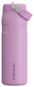 Stanley IceFlow Flip Straw 2.0 Water Bottle 24 OZ | Built-In Straw with Larger Opening | Lightweight & Leak-Resistant | Insulated Stainless Steel | B