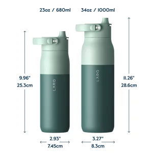 LARQ Bottle Swig Top 23oz - Insulated Stainless Steel Water Bottle With Built-In Silicone Handle | BPA Free | Reusable Water Bottle for Sports, Gym,