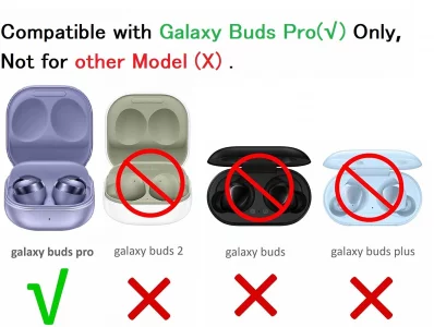 Silicone Ear Tips Replacement for Galaxy Buds Pro, JNSA Replacement Earbuds Tips Compatible with Galaxy Buds Pro Earbuds 6 Pairs SML Purple (GBP8PP)