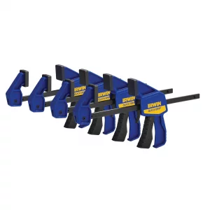 IRWIN Quick-Grip 1964758 One-Handed Mini Bar Clamp 4 Pack, 6