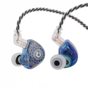 Linsoul TANGZU Waner S.G HiFi 10mm Dynamic Driver PET Diaphragm in-Ear Earphone with Ergonomic Shape, Detachable Recessed 2Pin OFC Braided Cable for
