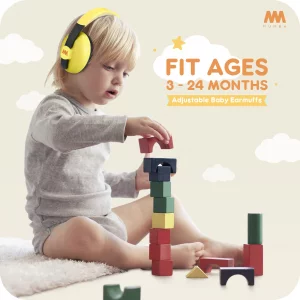 Mumba Baby Ear Protection Noise Cancelling Headphones for Babies and Toddlers Baby Earmuffs - Ages 3-24+ Months