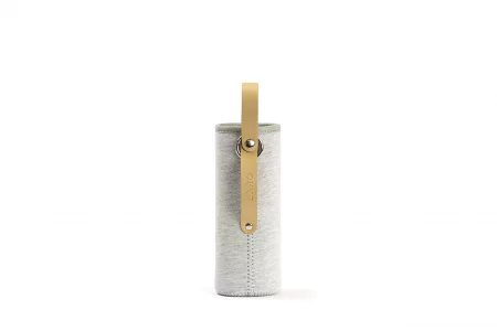 LARQ Bottle Limited Edition Travel Sleeve with Easy-Carry Leather Strap - 17 oz/24 oz, Heather Grey
