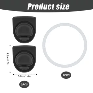 4pcs Bottle Seal Ring & Replacement Rubber Stopper for Owala FreeSip 16oz 19oz 24oz 32oz 40oz, Silicone O Ring Water Bottle Top Lid Parts, Cap Mouth