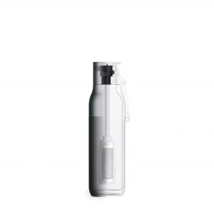 LARQ Bottle Filtered - Insulated Stainless Steel Water Bottle BPA Free with Nano Zero technology and long-lasting filters, Obsidian Black, 17oz