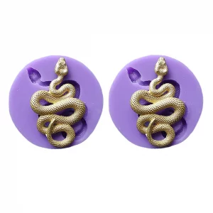 Snake Resin Mold 2 Pack - Silicone Snake Mold