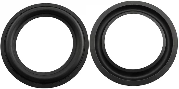 BLLNDX Rubber Ring 2PCS 5Inch Black Speaker Rubber Foam Edge Surround Rings Repair Kit for Speaker Repair or DIY