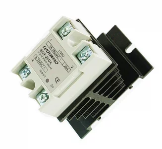 LUOYIMAO SSR-25 DA 25A 3-32V DC / 24-380V AC Solid State Relay and Heat Sink