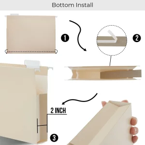 Y YOMA Legal Size - 6 Pack Extra Capacity Hanging File Folders Accordion Decorative Reinforced File Folder Cute Colored Expandable Folder for Office