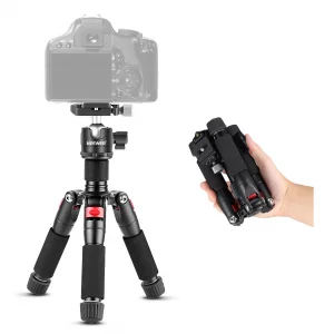 NEEWER Portable Desktop Mini Tripod Aluminum Alloy 20''/ 50cm Desk Tripod with 360 Degree Ball Head, 1/4 inch Quick Shoe Plate for DSLR Camera Video