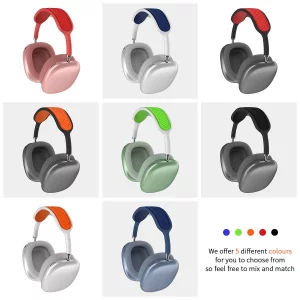 Headband Cover for Apple AirPods Max, WQNIDE Washable Soft Silicone Headphone Headband Protectors/Comfort Cushion/Top Pad Protector Sleeve Compatible