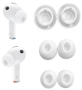 Replacement Earbuds Tips Eartips for Galaxy Buds3 Pro, Ear Tips Silicone Ear Buds Ear Caps Ear Gels, S/M/L 3 Size 3 Pairs,White gj3pw3