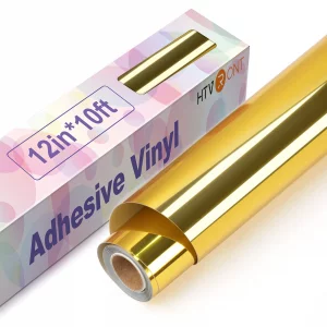 HTVRONT Gold Chrome Permanent Vinyl - 12