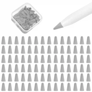 100 Pack Tips Cover for Apple Pencil 2nd Generation and 1st Gen and Apple Pencil Pro/USB-C Silicone Nibs Caps Writing Protection Accessories,Writing