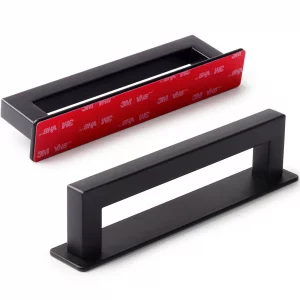 RVPEKUPE 2-Pack Adhesive Cabinet Handles Stick On Handle Self Stick Drawer Pulls No Drill Cabinet Pulls for Cabinet Closet Glass Sliding Shower Door