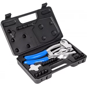NiQinWuKin Metal Hole Punch Tool Set - Professional Heavy Duty Hole Punch for Metal - Hand 3/32in to 9/32in for Aluminum, Brass and Steel Sheet with