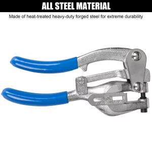 NiQinWuKin Metal Hole Punch Tool Set - Professional Heavy Duty Hole Punch for Metal - Hand 3/32in to 9/32in for Aluminum, Brass and Steel Sheet with