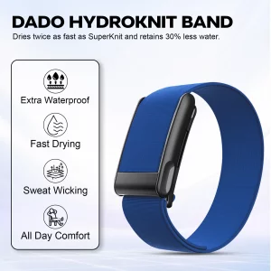 DADO HydroKnit Waterproof Nylon Sport Band Compatible with WHOOP 5.0, One, Peak, and Life | Elastic, Fast-Drying, Water-Resistant, and Comfortable St