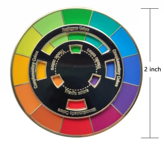 Creative Color Wheel Enamel pin, The Spinning Wheel Moves Nicely?Color Wheel Brooch (Color Wheel Enamel pin)