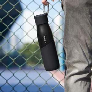 LARQ Active Loop - Black - Bump Protector for Your LARQ Cap with Easy Carry Carabiner