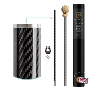 Flourish art materials 33'' Carbon Fiber Mahl Stick- 3x lighter than most aluminium mahl sticks. 7 year warranty included. (2 piece MEDIUM- 33in)