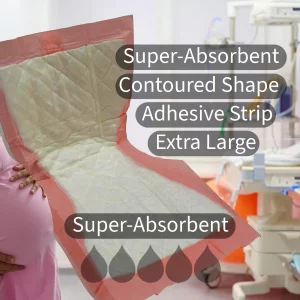 Vakly Extra Large Postpartum Maternity Pads [40 Pack] Hospital Style Super-Absorbent Contoured Pad Liners - 7