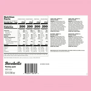 Barebells Protein Bars Variety Pack - 12 Count, 1.9oz Bars - Protein Snacks with 20g of High Protein - Chocolate Protein Bar with 1g of Total Sugars