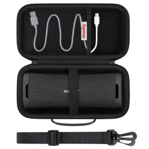 Supmay Hard Carrying Case for Sony ULT Field 1 Waterproof Portable Bluetooth Speaker, Wireless Portable Speaker Protection Case with Mesh Pocket for