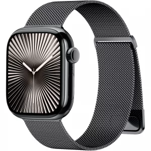 Rabini Metal Bands Compatible with Apple Watch Band 46mm 42mm 44mm 45mm 49mm 38mm 40mm 41mm for Women Men, Stainless Steel Mesh Magnetic Strap for iW