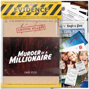 Cryptic Killers Unsolved Murder Mystery Game - Cold Case File Investigation - Detective Clues/Evidence - Solve The Crime - for Individuals, Date Nigh