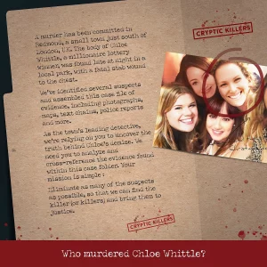 Cryptic Killers Unsolved Murder Mystery Game - Cold Case File Investigation - Detective Clues/Evidence - Solve The Crime - for Individuals, Date Nigh