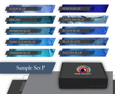 Eye Candy Pigments Blue Mica Pigment Powder Set P - Mica Powder for Epoxy Resin Art - Woodworking - Cosmetic Grade Mica Powder - Bath Bombs - Pigment