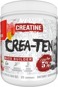 5 Nutrition CreaTEN Creatine Complex Accelerators Flavored Creatine Powder for Muscle Gain Max Power, Strength, Endurance, Recovery Fruit Punch