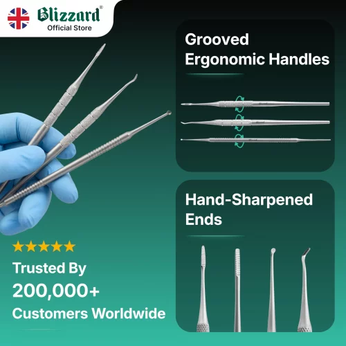 Blizzard Blacks Files and Probe Podiatry Tools German Forged - Blacks ...