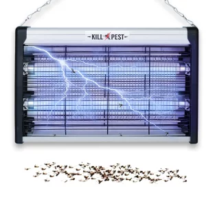 Electronic Bug Zapper Mosquito Killer Fly Traps Indoor for Moth, Mosquito, Gnat for Home Restaurants Kitchen Garden Including Extra 2 Pack Replacemen