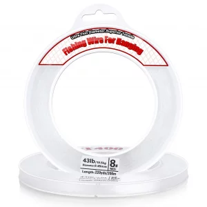 Clear Fishing Wire, Acejoz 656FT Fishing Line Clear Invisible Hanging Wire Strong Nylon String Supports 43 Pounds for Balloon Garland Hanging Decorat