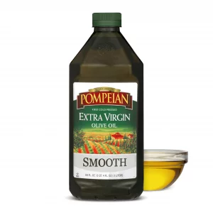 Pompeian Smooth Extra Virgin Olive Oil, Contains Polyphenols, First Cold Pressed, 68 Fl Oz