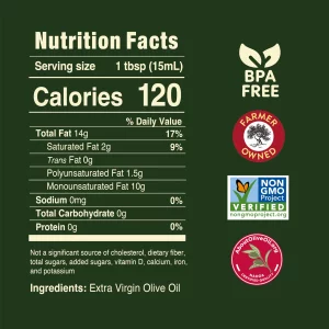 Pompeian Smooth Extra Virgin Olive Oil, Contains Polyphenols, First Cold Pressed, 68 Fl Oz