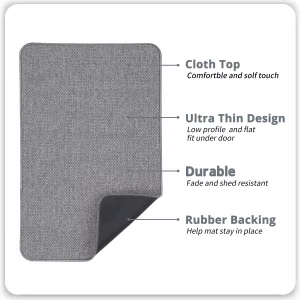 Bath Mat,Ultra Thin Bathroom Rugs,Rubber Bath Mats for Bathroom,No Slip Bath Rugs,Quick Dry,Machine Washable,Low Pile,Absorbent,Shower Outside,Sink,H