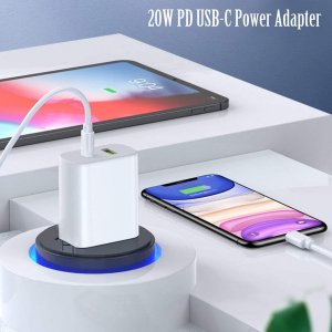 2 Pack USB C Charger Block, Dual Port Type C Wall Charger Fast Charging 20W Power Adapter Cube for iPhone 14/14 Pro/14 Pro Max