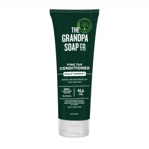 The Grandpa Soap Company Pine Tar Conditioner - Sooths and Moisturizes Dry Scalp, With Pine Tar and Tea Tree Oil, All Hair Types, Vegan, Sulfates and
