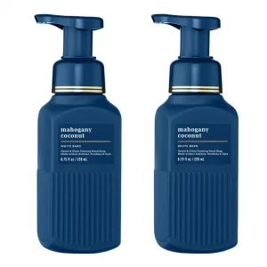 Bath & Body Works Gentle & Clean Foaming Hand Soap, Mahogany Coconut Scent, Non-Drying, Made Without Sulfates & Parabens, Foaming Hand Wash for Kitch