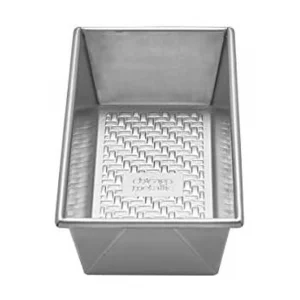 Chicago Metallic 5237969 Uncoated Textured Aluminum 1-Pound Loaf Pan, 9
