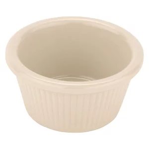 G.E.T. RM-387-IV 2 oz. Fluted Ramekin, Break Resistant, Melamine, Ivory (Pack of 12)