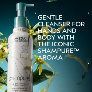 Aveda Shampure Hand & Body Wash | Liquid Hand Soap and Body Wash | with Calming Aroma of Lavender, Ylang Ylang, Petitgrain, 8.5 Fl Oz