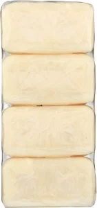 A LA MAISON Hypoallergenic Unscented Bar Soap - Triple French Milled Natural Moisturizing Hand Soap Bar (4 Bars of Soap, 3.5 oz)