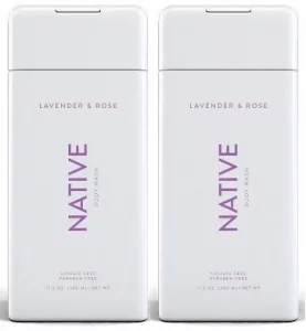 TKK Native Body Wash - Lavender & Rose 11.5 oz (340ml) - 2-PACK